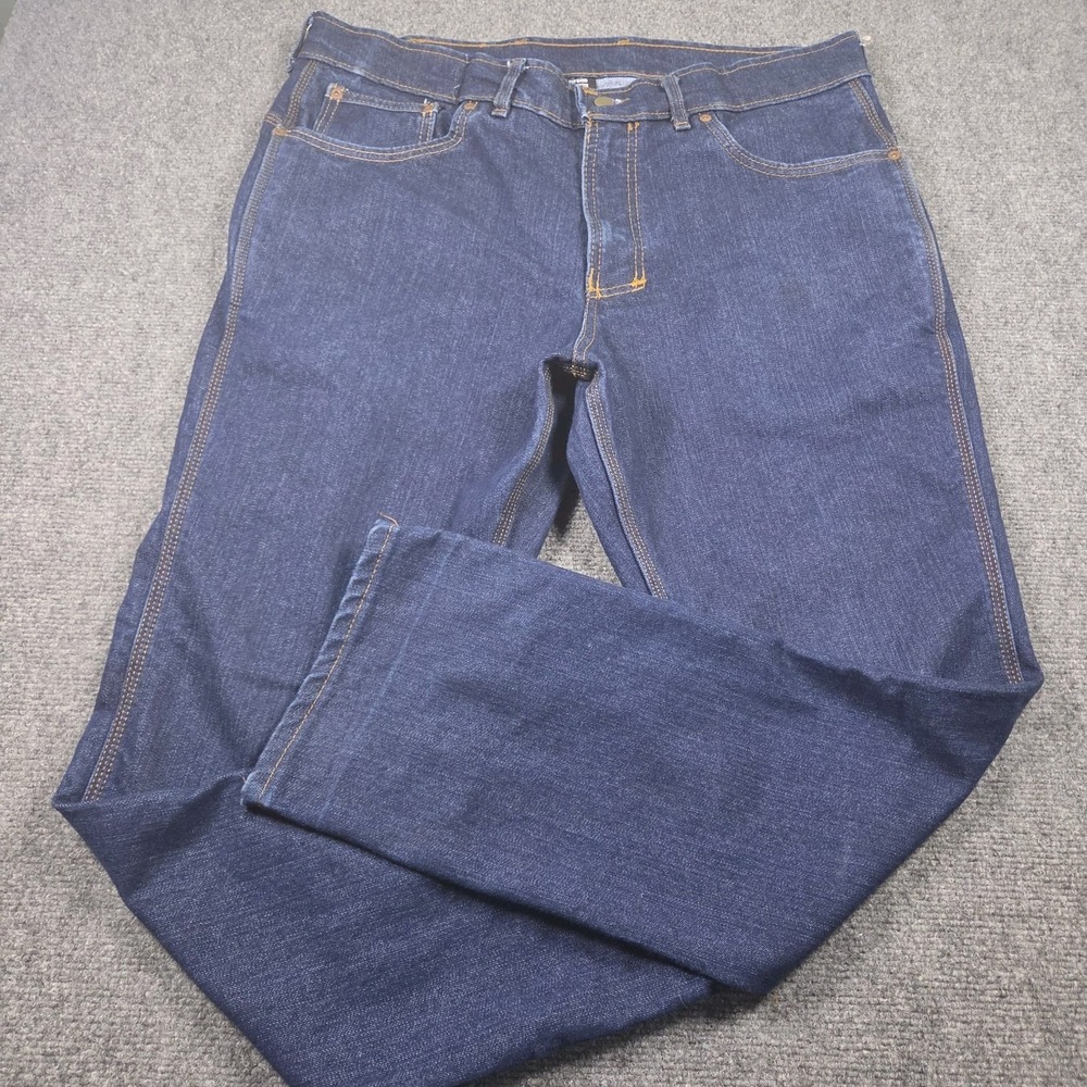 Origin Jeans Mens 38x31 Legit Fit Factory Medium Wash Stretch Denim Made USA